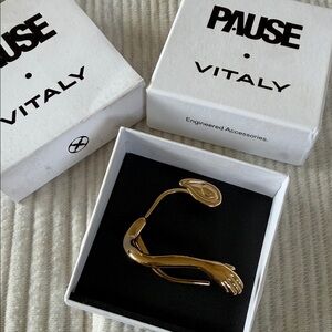 Vitaly x PAUSE Gold-Tone Earring Cuff